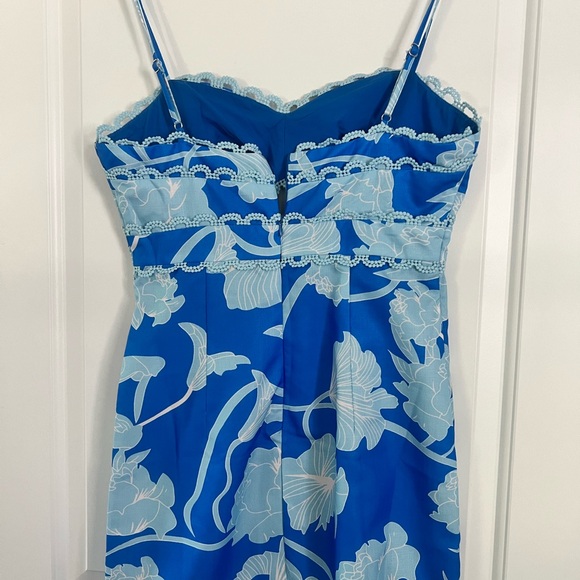 Blue floral mini dress! - Picture 2 of 3